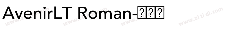 AvenirLT Roman字体转换
